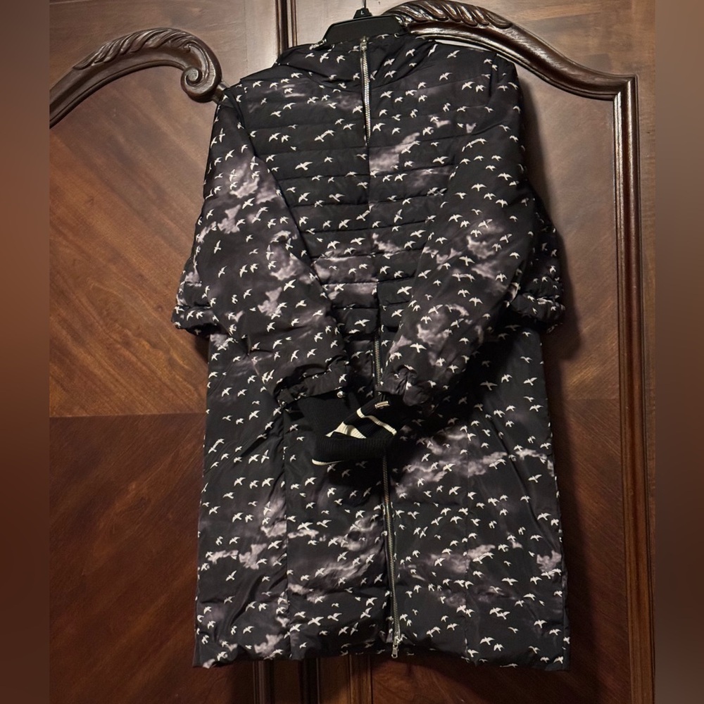 Masfer.su Black and White Patterned Puffer Jacket